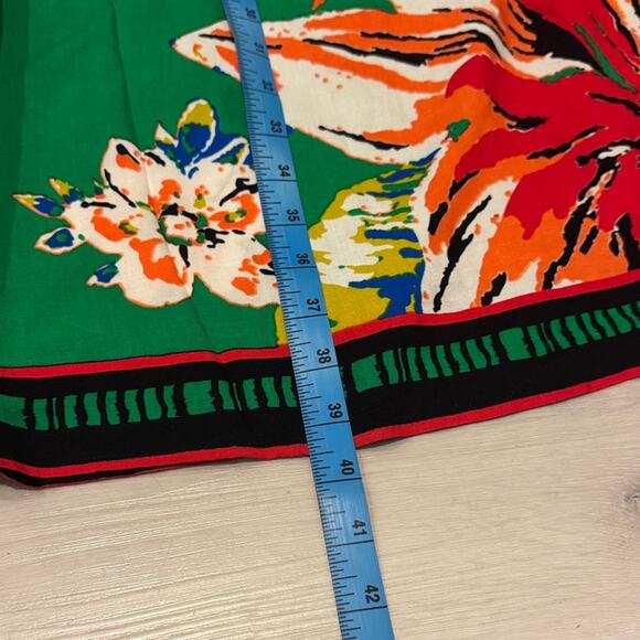 FreeMarket by Flying Tomato NWOT Green Floral Maxi Skirt in 100% Rayon. - Picture 10 of 11